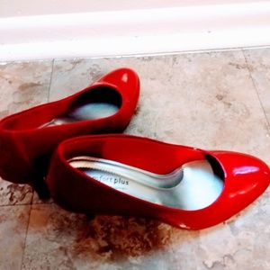 Spring heels Red Shoes 7W👠😍